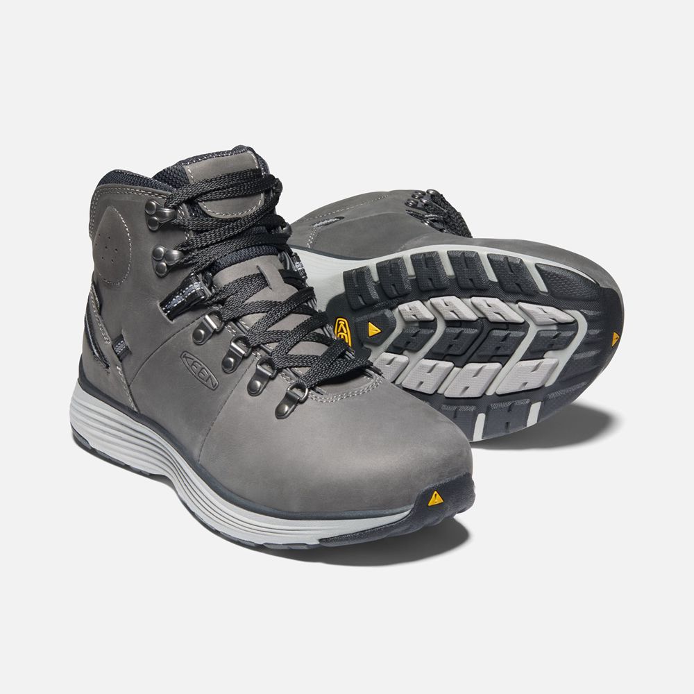 Keen Trekking Bot Erkek Gri - Manchester 6\" Wp (Aluminum Toe) - Türkiye TKNW98074